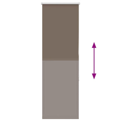 Roller Blind Blackout Coffee 45x175 cm Fabric Width 40.7 cm Polyester