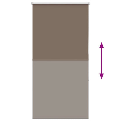 Roller Blind Blackout Coffee 75x175 cm Fabric Width 70.7 cm Polyester
