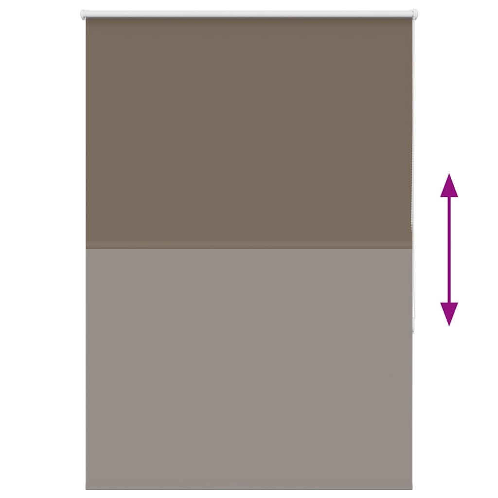 Roller Blind Blackout Coffee 100x175 cm Fabric Width 95.7 cm Polyester