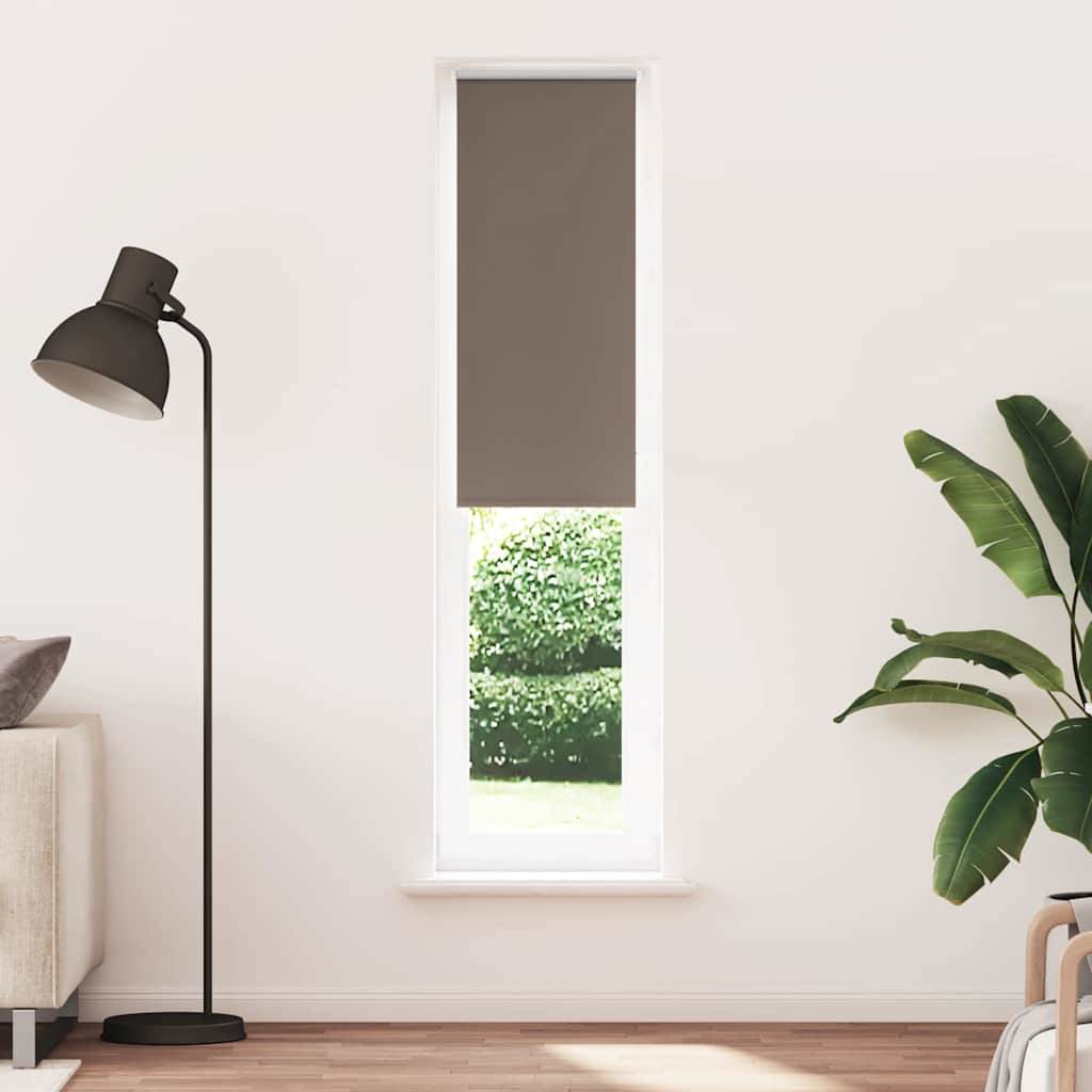 Roller Blind Blackout Coffee 40x210 cm Fabric Width 35.7 cm Polyester