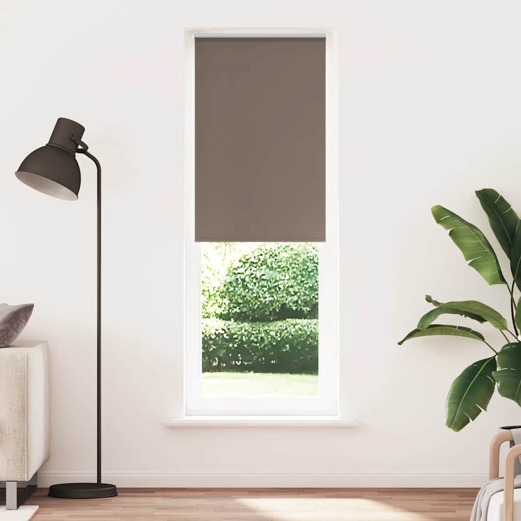 Roller Blind Blackout Coffee 75x230 cm Fabric Width 70,7 cm Polyester