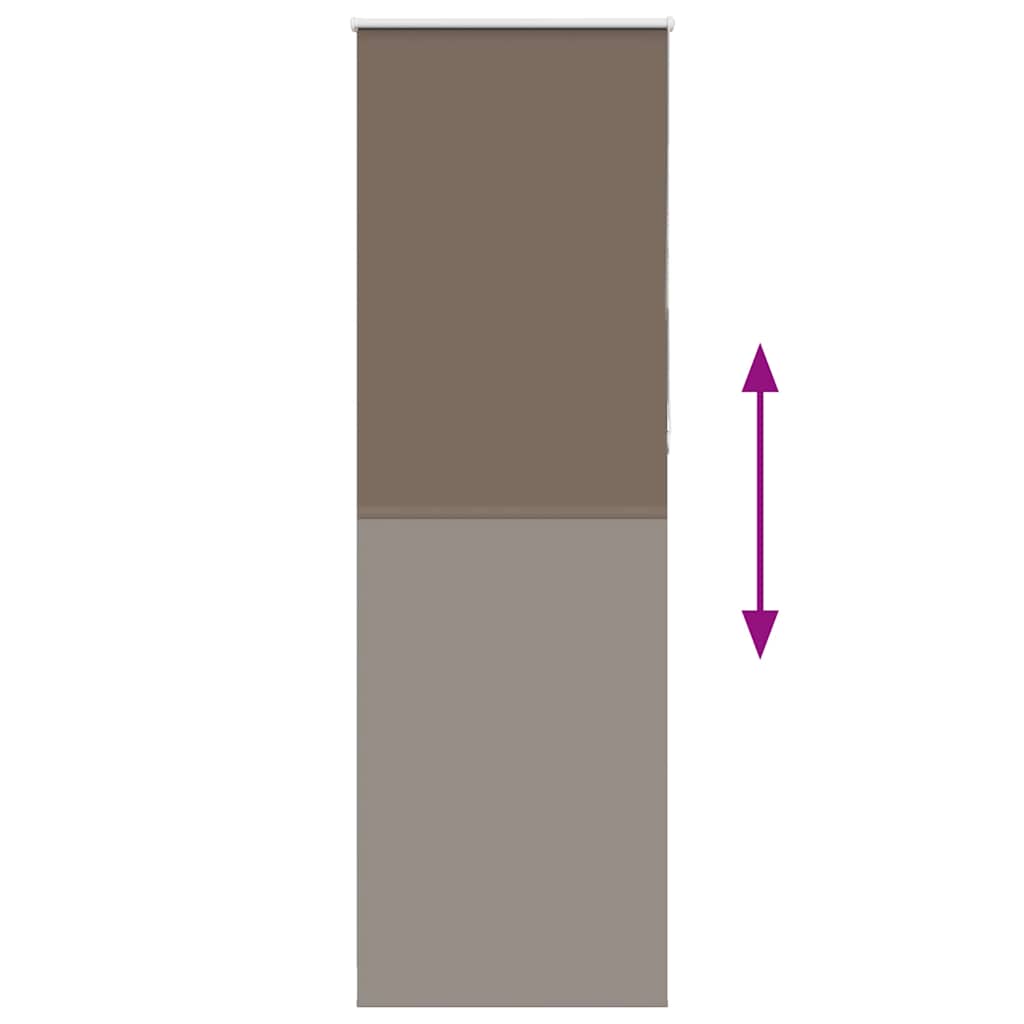 Roller Blind Blackout Coffee 85x230 cm Fabric Width 80,7 cm Polyester
