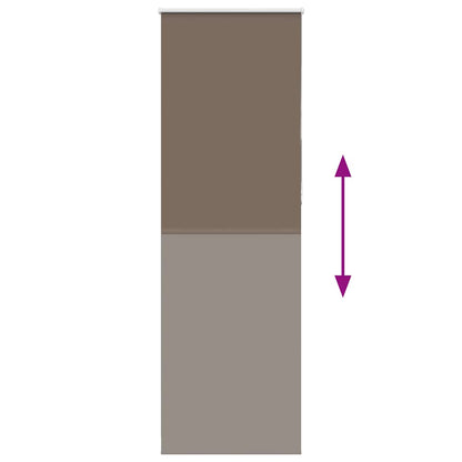 Roller Blind Blackout Coffee 85x230 cm Fabric Width 80,7 cm Polyester