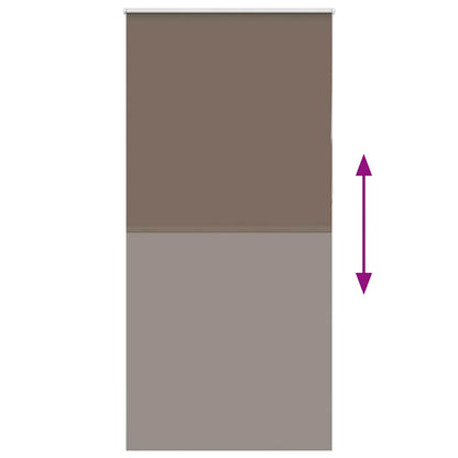 Roller Blind Blackout Coffee 90x230 cm Fabric Width 85.7 cm