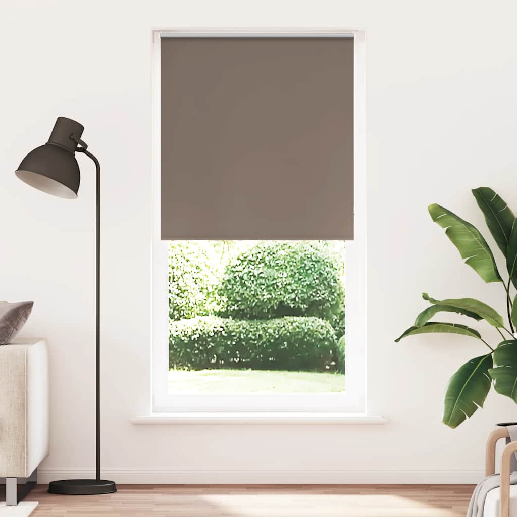 Roller Blind Blackout Coffee 90x230 cm Fabric Width 85.7 cm