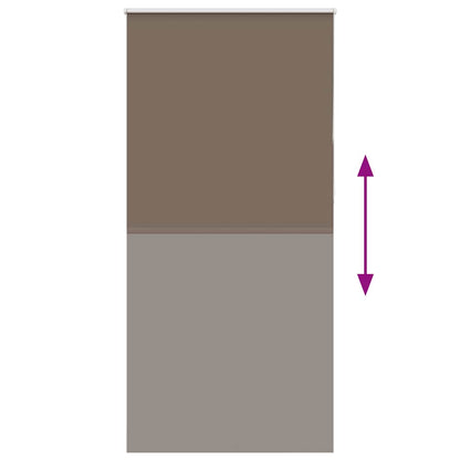 Roller Blind Blackout Coffee 95x230 cm Fabric Width 90,7 cm Polyester