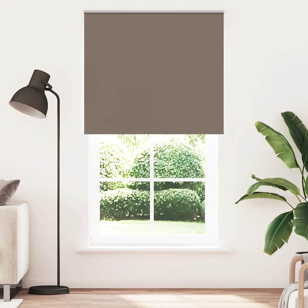 Roller Blind Blackout Coffee 120x230 cm Fabric Width 116,6 cm Polyester