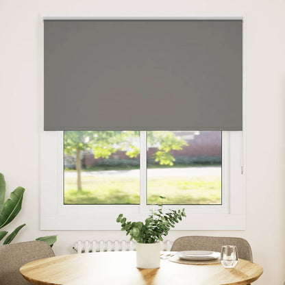Roller Blind Blackout Grey 135x130 cm Fabric Width 131.6 cm Polyester