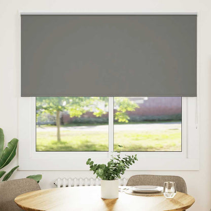 Roller Blind Blackout Grey 150x130 cm Fabric Width 146.6 cm Polyester