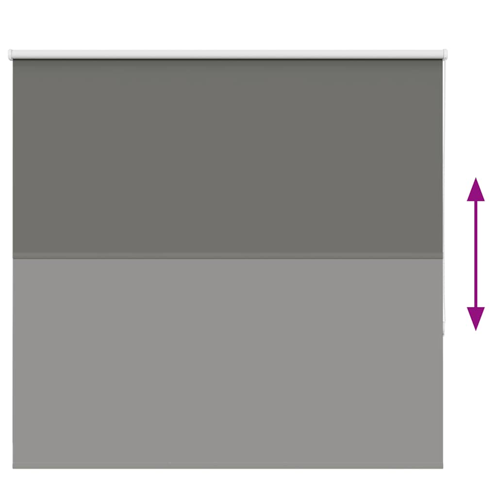 Roller Blind Blackout Grey 165x130 cm Fabric Width 161.6 cm Polyester