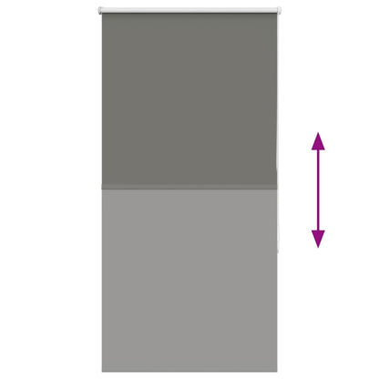 Roller Blind Blackout Grey 65x150 cm Fabric Width 60.7 cm Polyester