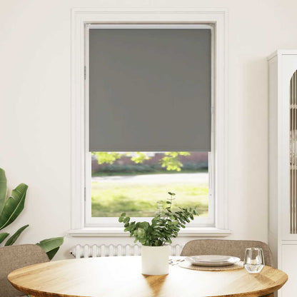 Roller Blind Blackout Grey 85x150 cm Fabric Width 80.7 cm Polyester