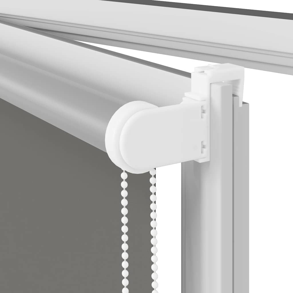 Roller Blind Blackout Grey 140x150 cm Fabric Width 136.6 cm
