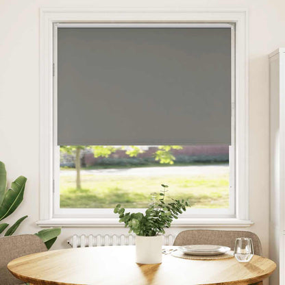 Roller Blind Blackout Grey 95x175 cm Fabric Width 90,7 cm Polyester
