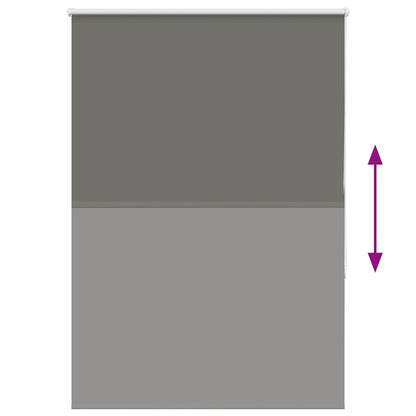 Roller Blind Blackout Grey 95x175 cm Fabric Width 90,7 cm Polyester