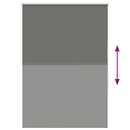 Roller Blind Blackout Grey 115x175 cm Fabric Width 110.7 cm Polyester