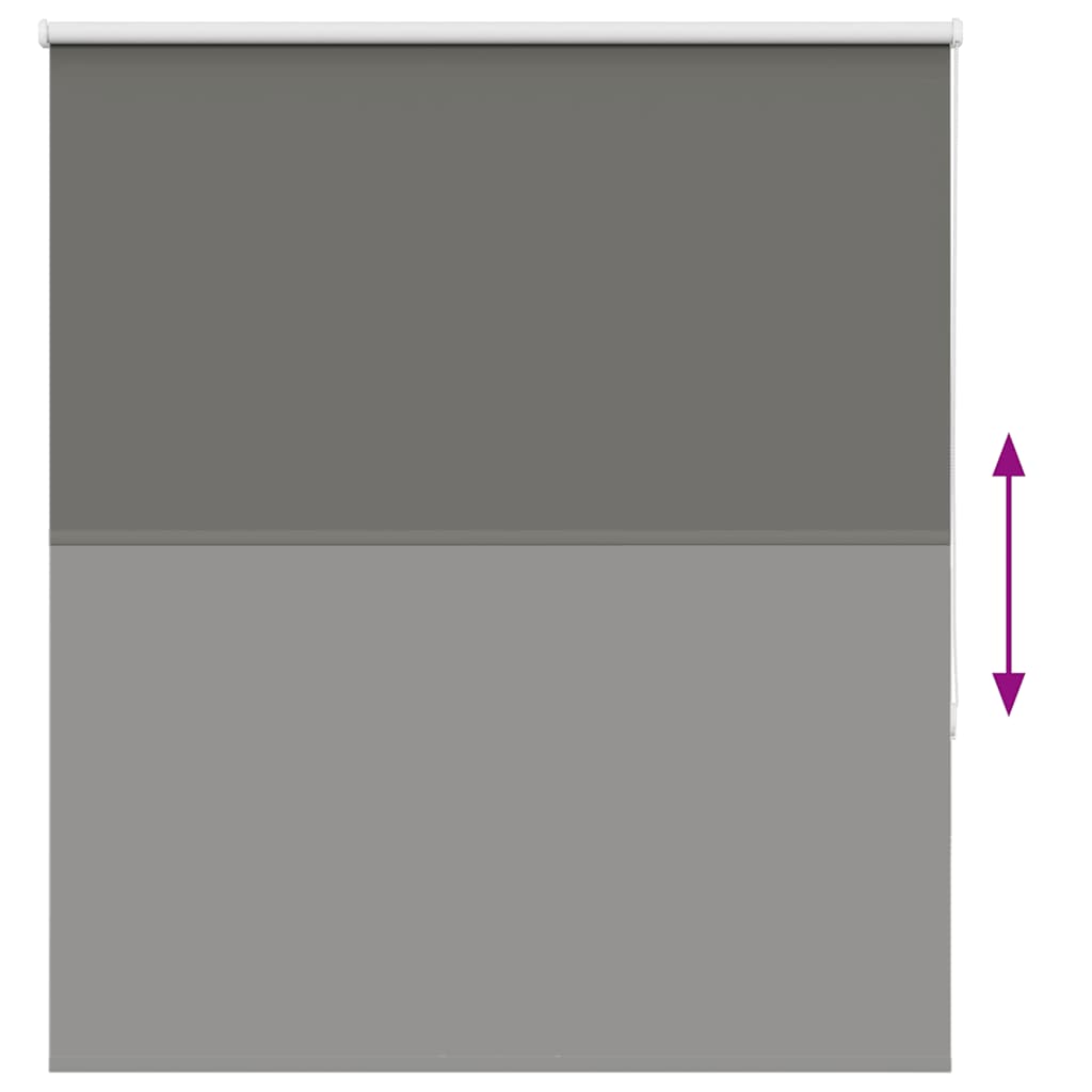 Roller Blind Blackout Grey 120x175 cm Fabric Width 116.6 cm Polyester