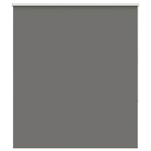 Roller Blind Blackout Grey 130x175 cm Fabric Width 126.6 cm Polyester