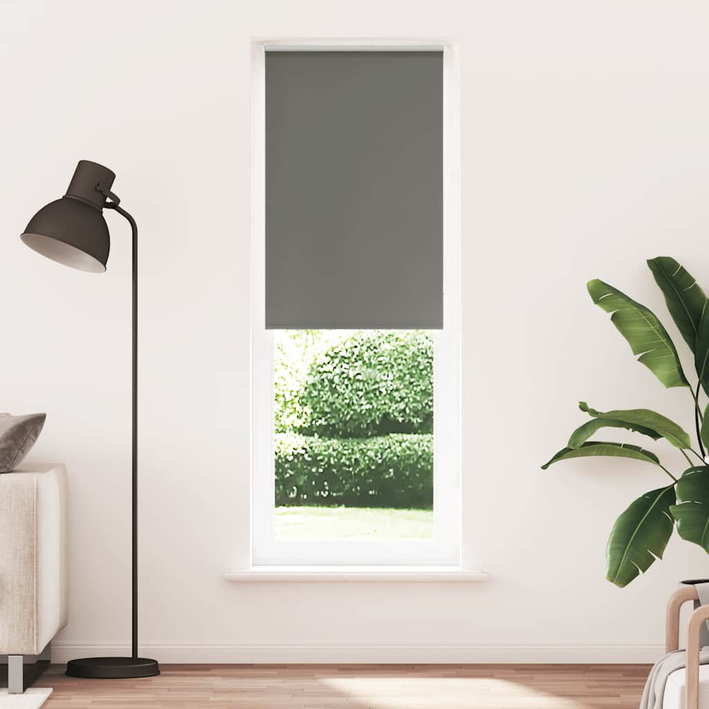 Roller Blind Blackout Grey 70x210 cm Fabric Width 65.7 cm Polyester