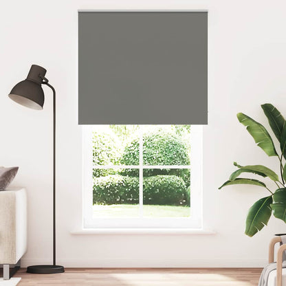 Roller Blind Blackout Grey 135x210 cm Fabric Width 131.6 cm Polyester