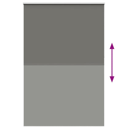 Roller Blind Blackout Grey 165x210 cm Fabric Width 161.6 cm Polyester