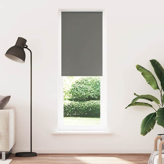 Roller Blind Blackout Grey 75x230 cm Fabric Width 70.7 cm Polyester