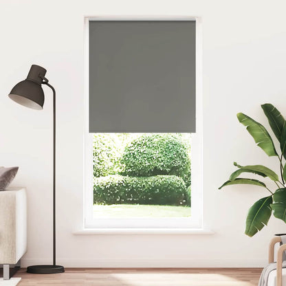 Roller Blind Blackout Grey 95x230 cm Fabric Width 90.7 cm Polyester