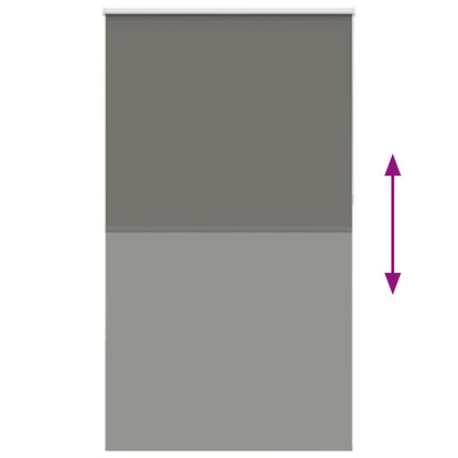 Roller Blind Blackout Grey 125x230 cm Fabric Width 121.6 cm Polyester