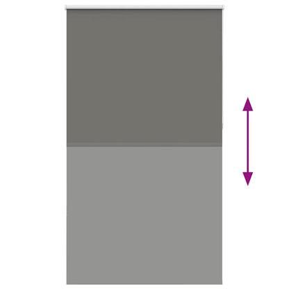 Roller Blind Blackout Grey 135x230 cm Fabric Width 131.6 cm Polyester