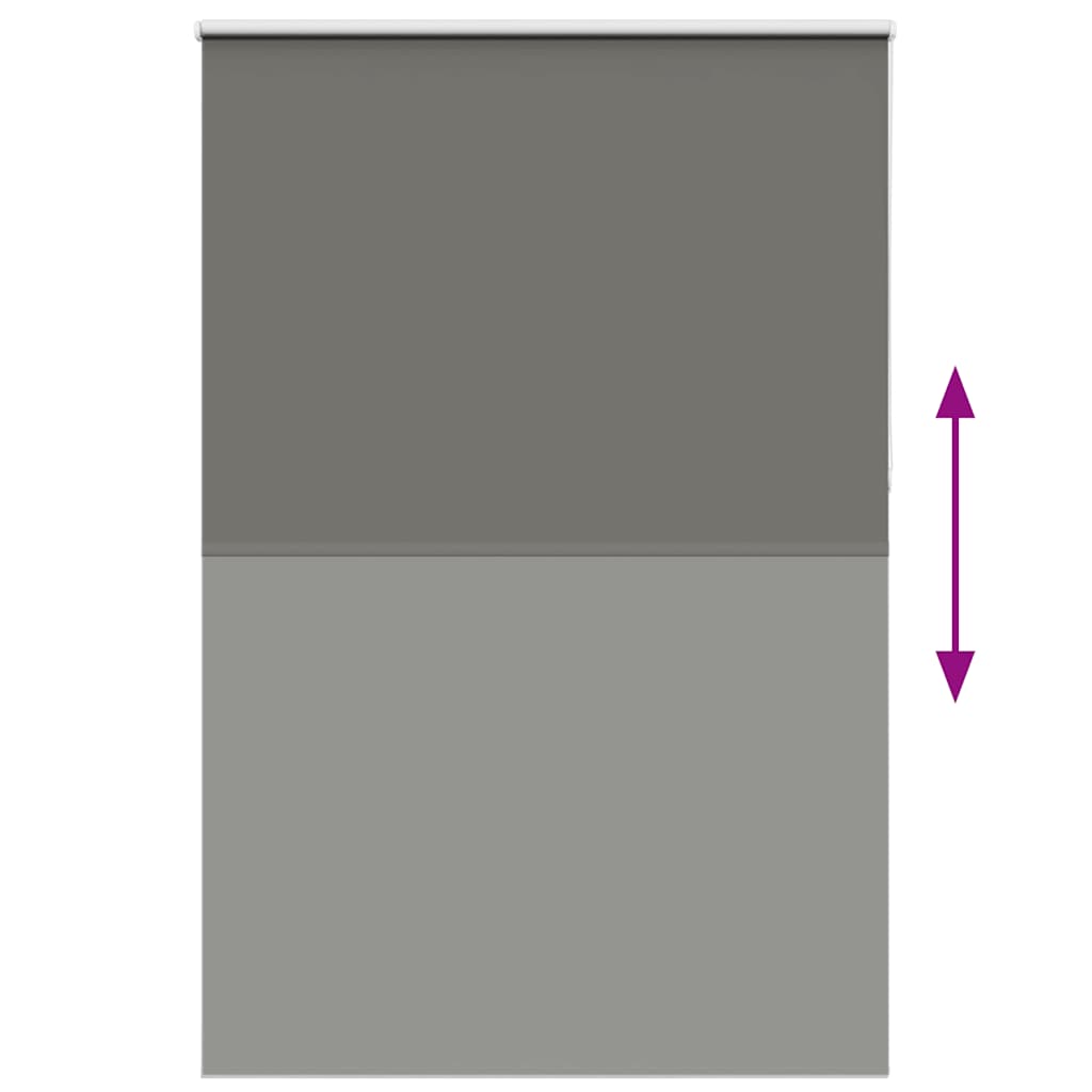 Roller Blind Blackout Grey 165x230 cm Fabric Width 161.6 cm Polyester
