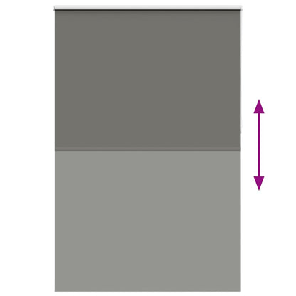 Roller Blind Blackout Grey 165x230 cm Fabric Width 161.6 cm Polyester