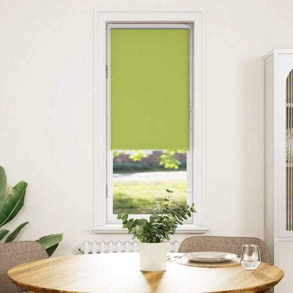 Roller Blind Blackout Leaves Green 40x130 cm Fabric Width 35.7 cm Polyester