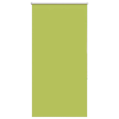 Roller Blind Blackout Leaves Green 85x130 cm Fabric Width 80.7 cm Polyester
