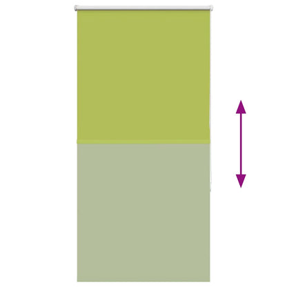 Roller Blind Blackout Leaves Green 85x130 cm Fabric Width 80.7 cm Polyester