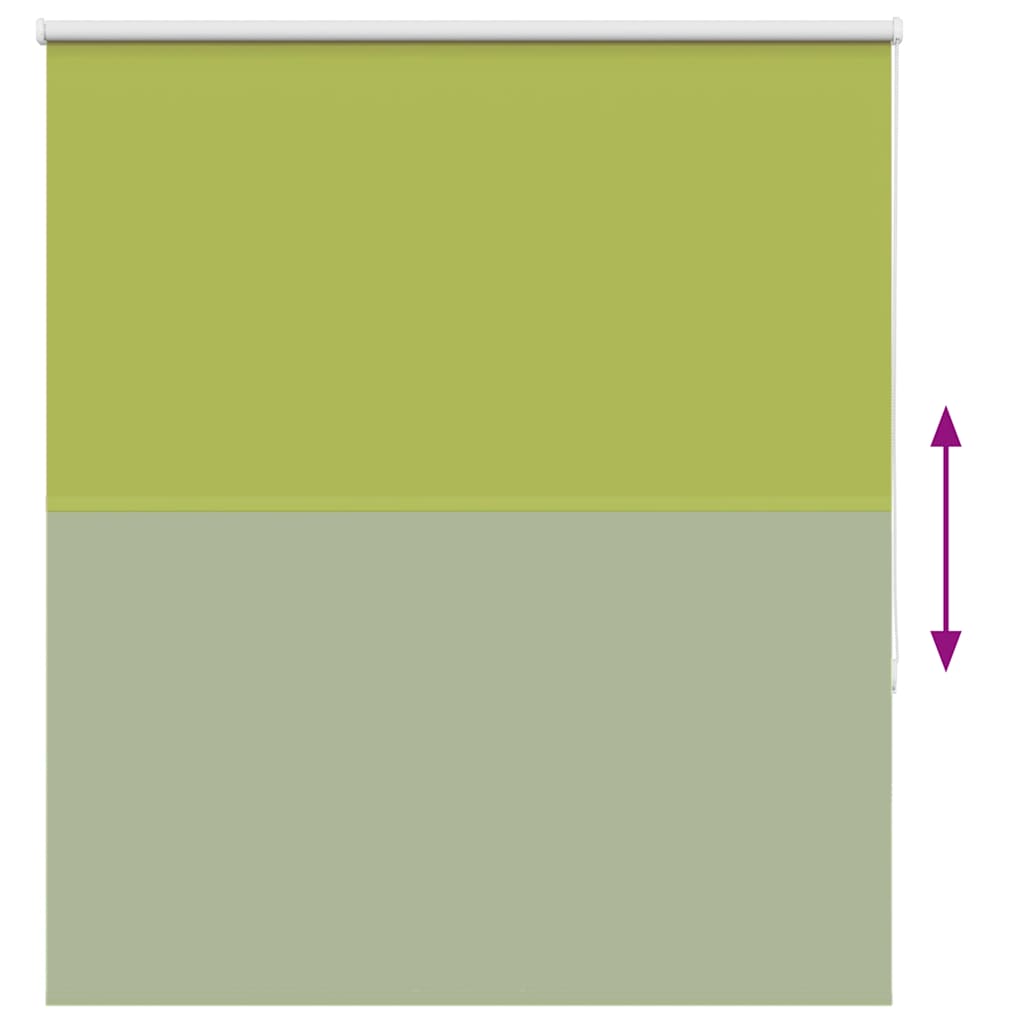 Roller Blind Blackout Leaves Green 135x130 cm Fabric Width 131.6 cm Polyester