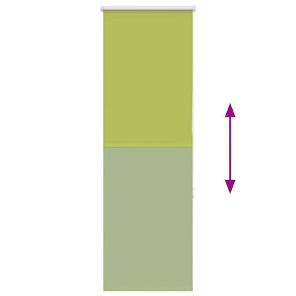 Roller Blind Blackout Leaves Green 60x150 cm Fabric Width 55.7 cm Polyester