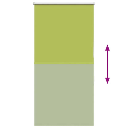 Roller Blind Blackout Leaves Green 65x150 cm Fabric Width 60.7 cm Polyester