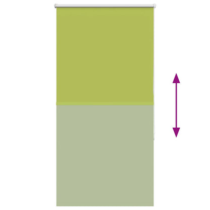 Roller Blind Blackout Leaves Green 80x150 cm Fabric Width 75.7 cm Polyester
