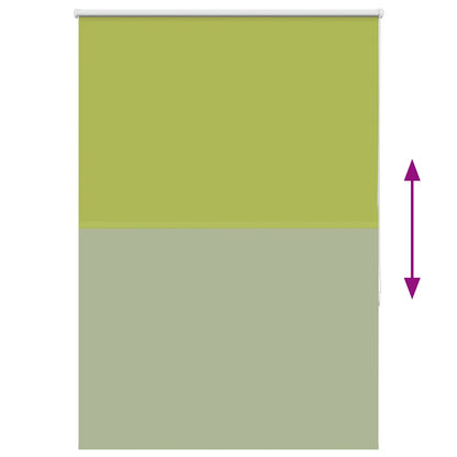 Roller Blind Blackout Leaves Green 90x150 cm Fabric Width 85.7 cm Polyester
