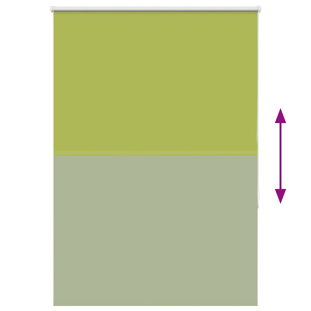 Roller Blind Blackout Leaves Green 100x150 cm Fabric Width 95.7 cm Polyester