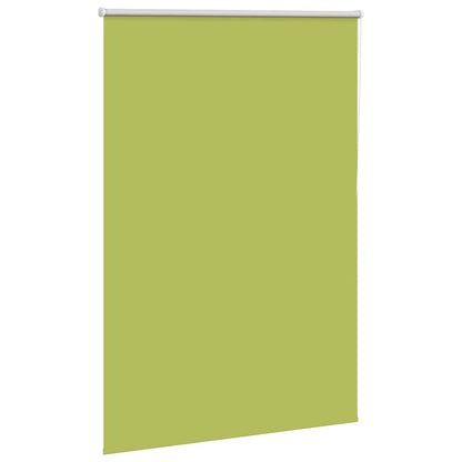 Roller Blind Blackout Leaves Green 115x150 cm Fabric Width 110.7 cm Polyester