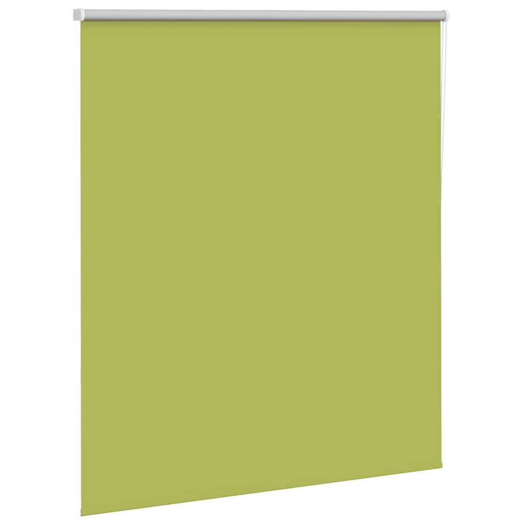 Roller Blind Blackout Leaves Green 140x150 cm Fabric Width 136.6 cm Polyester