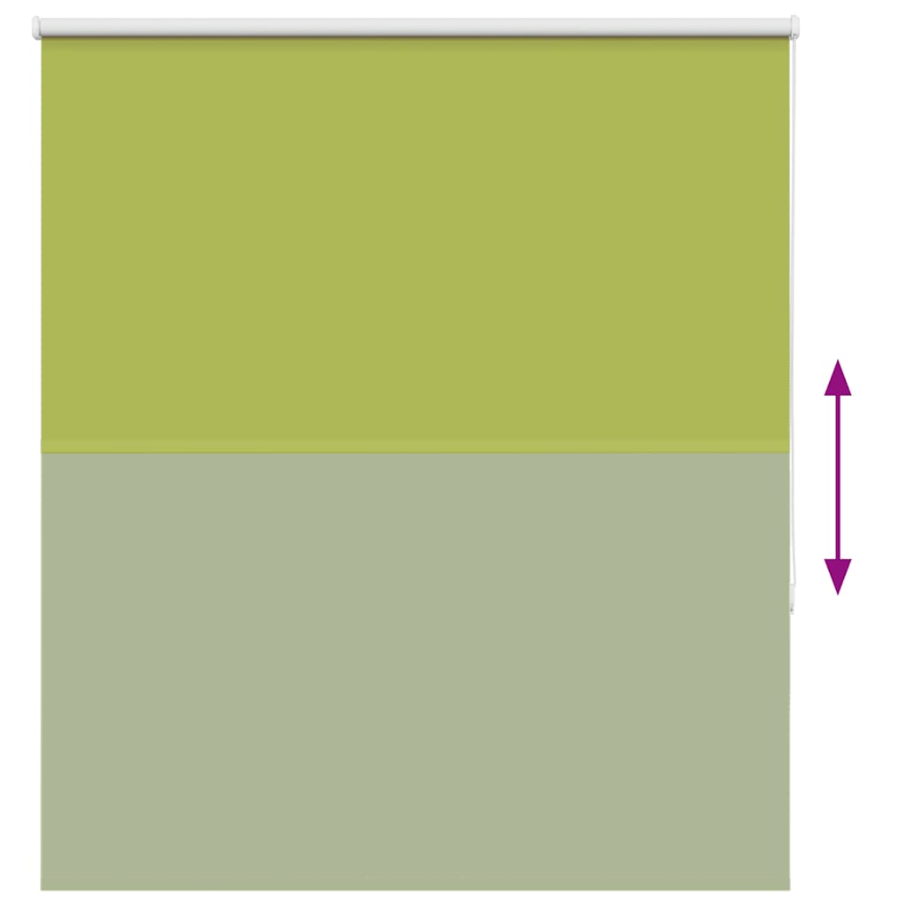Roller Blind Blackout Leaves Green 140x150 cm Fabric Width 136.6 cm Polyester