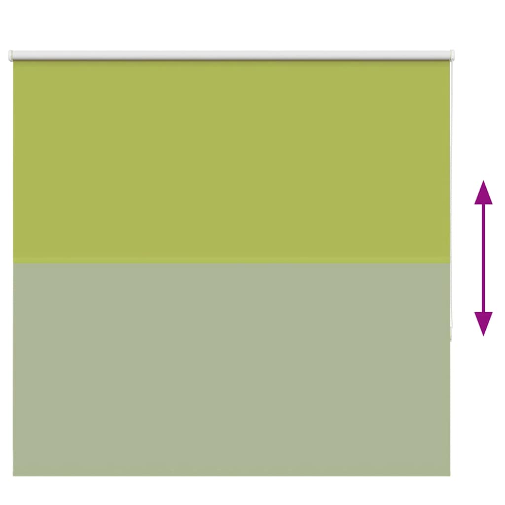 Roller Blind Blackout Leaves Green 155x150 cm Fabric Width 151.6 cm Polyester