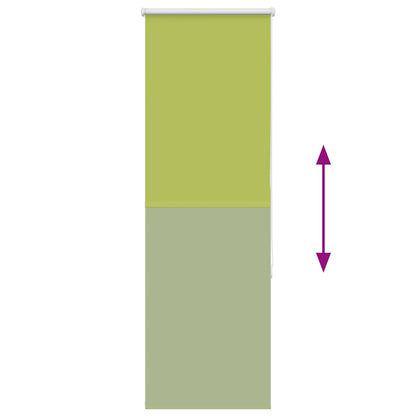 Roller Blind Blackout Leaves Green 55x175 cm Fabric Width 50.7 cm Polyester