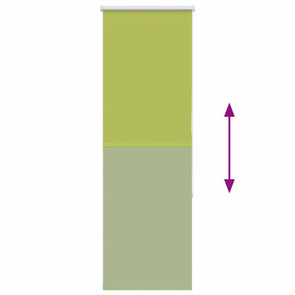 Roller Blind Blackout Leaves Green 60x175 cm Fabric Width 55.7 cm Polyester