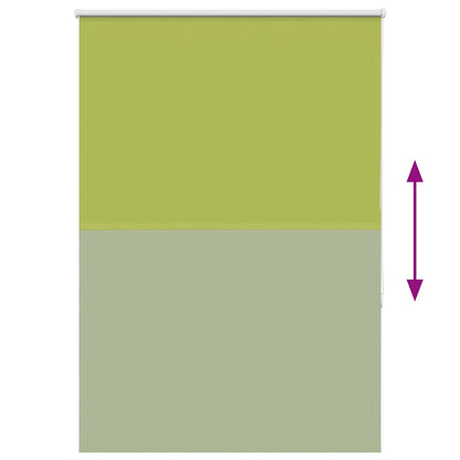 Roller Blind Blackout Leaves Green 90x175 cm Fabric Width 85.7 cm Polyester
