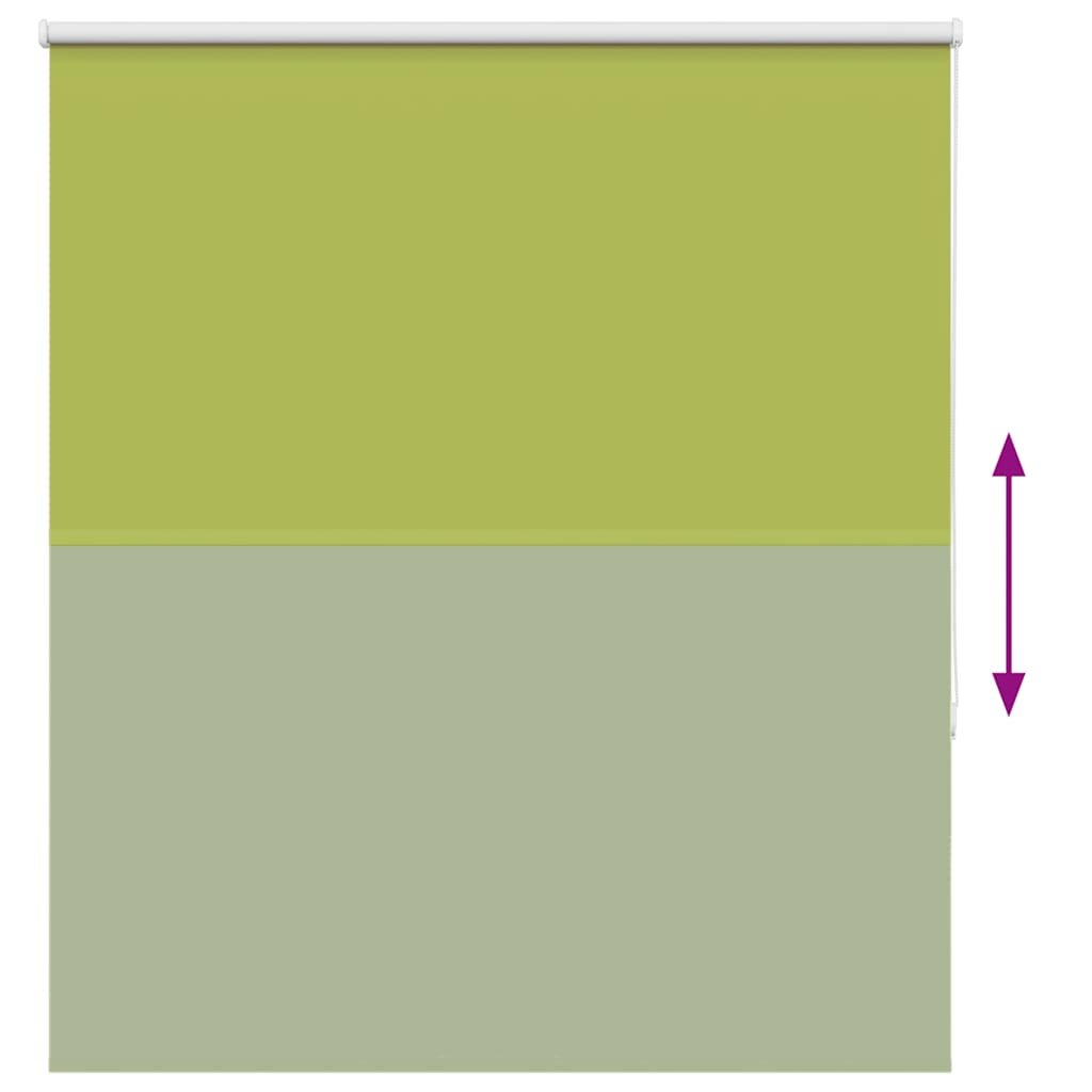Roller Blind Blackout Leaves Green 120x175 cm Fabric Width 116.6 cm Polyester