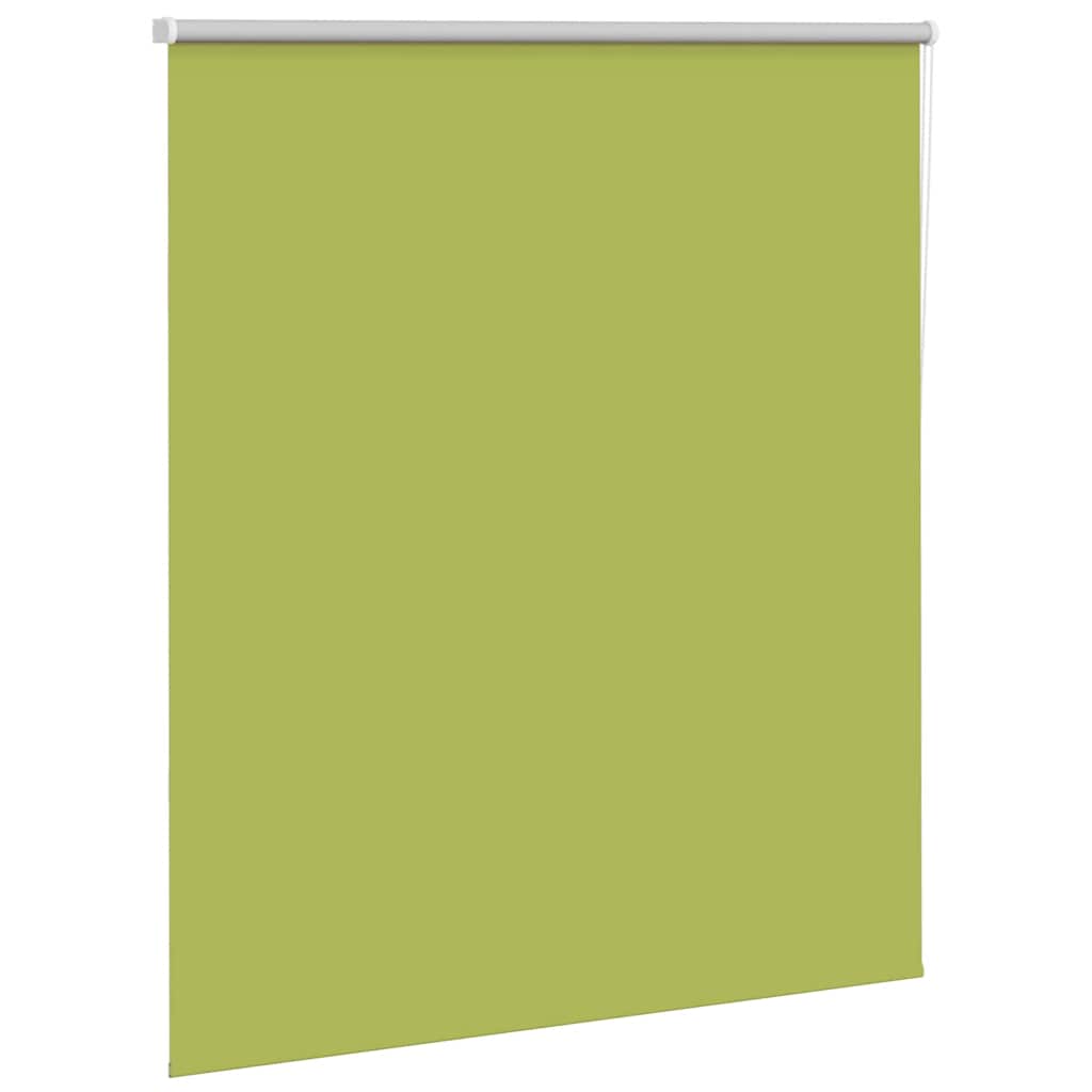 Roller Blind Blackout Leaves Green 125x175 cm Fabric Width 121.6 cm Polyester