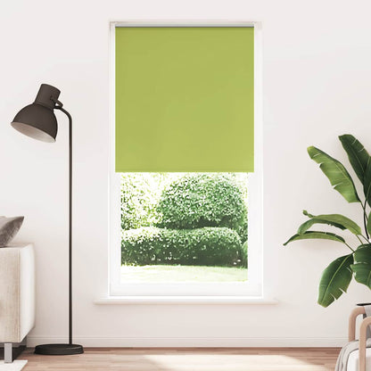 Roller Blind Blackout Leaves Green 90x210 cm Fabric Width 85.7 cm Polyester